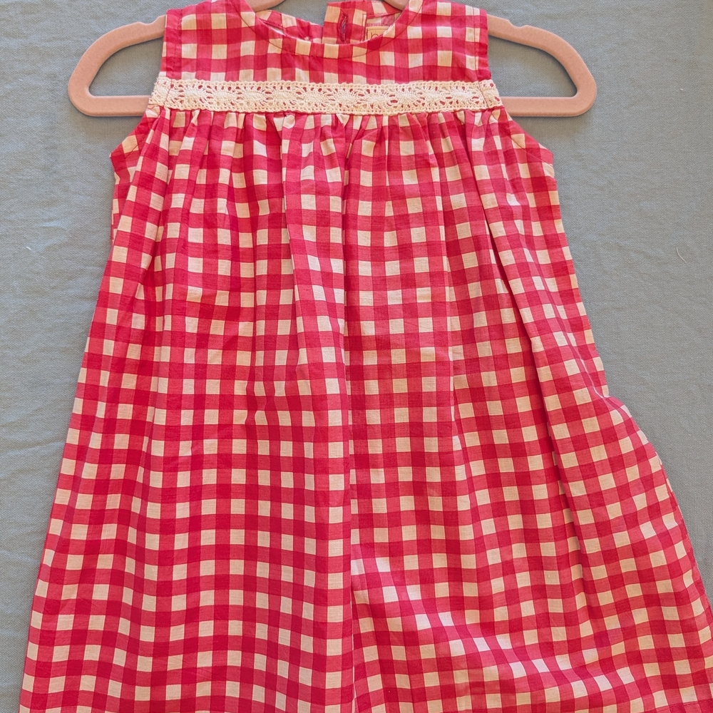 Red and White Checkered Dress